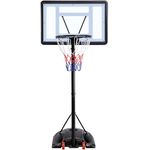 Yaheetech Outdoor Adjustable Basketball Stand, Portable Basketball Hoop Net System on Wheels, 170-230cm