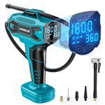 Tire Inflator Air Compressor Compatible with Makita 18V Battery,160PSI Cordless Portable Electric Air Pump with Digital Pressure Gauge for Car Motorcycles Bike Sport Ball Auto(no battery)