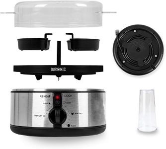 Duronic Electric Egg Boiler EB35 – 7-Egg Steamer & Poacher, Automatic