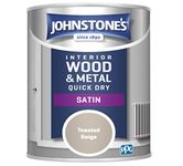 Johnstone's 303917 One Coat Satin Toasted Beige, 750 ml