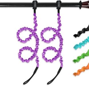 LINGVUM Kayak Paddle Leash Stretchable Paddle Strap Coiled Lanyard Rope for Kayaking Canoing Boating, Fishing Poles Rods, Kayak Paddle Accessories