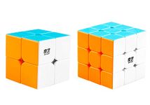 D ETERNAL Qiyi Cube Combo Set Of Qidi S 2X2 & Warrior W 3X3 High Speed Magic Cube For 14 Years And Up, Teen