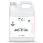 NV Superfoods - Organic Vegetable Glycerin - 946 ml - USP Food Grade, 100% Natural, Carrier for Essential Oils, Perfect for Skin, Hair & Nails as well as Arts & Crafts