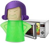 Angry Mama Microwave Cleaner Easily Crud in Minutes .Steam Cleans and Disinfects with Vinegar and Water for Kitchen Christmas Gifts (1pcs-Green)