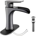 Waterfall Bathroom Faucet Black YUN