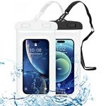 Waterproof Phone Pouch, 2 Pack IPX8 Waterproof Phone Pouch, Dustproof Dry Bag for iPhone 15/14/13/12/11ProXS/XR/X/8/8 Plus, S9//S8/S7 Google Pixel and All Devices up to 6.5 Inch