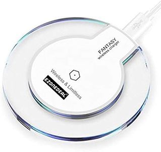 SAG Qi Wireless Charger use for Phone 8/8 Plus, iPhone X, Samsung Note 8, S8/S8 Plus/S7/S7 Edge/S6, Nexus 7/6/5/4(2013), Nokia Lumia 920, LG Optimus Vu2, Wireless Charger (White)