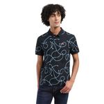 Levi's Men's Geometric Regular Fit T-Shirt (A1383-0123_Blue