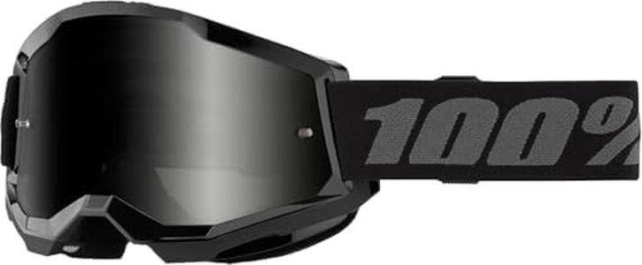 100-Percent Strata 2 Sand Goggles OSFM Black/Smoke Lens
