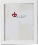 Lawrence Frames White Wood Picture Frame, Gallery Collection, 4 by 5-Inch