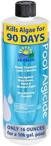 Lo-Chlor Pool Algaecide for Swimming Pools -Single Treatment Lasts 3 Months, Effective Algaecide for Pool with Unique Organo-Copper Complex - Black, Mustard, and Green Algae Killer for Pools (32 Oz)