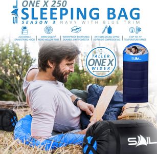 SAIL XL Sleeping Bag – Black, Extra Large, Lightweight Camping Gear