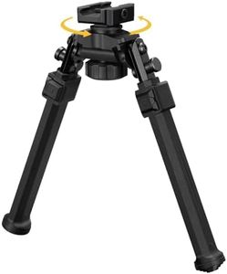 CVLIFE Picatinny Bipods for Rifles Tactical Rifle Bipod Adjustable Rotation 360 Degrees Tilt Portable Sturdy Bipod for Hunting and Shooting (Black, 7.8-10.6")