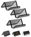 Mr. Pen- Metal Mesh Card Holder, 3 Pack, Black, Card Holder for Desk Business Cards, Desk Card Holder, Business Card Stand, Business Card Display, Card Holder for Office