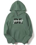 ADRO Men's Cotton Hooded Neck Hoodie (H20-M-BYO-PT_Pista_M) Green