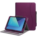 Fintie Case for Samsung Galaxy Tab S3 9.7, [Corner Protection] Multi-Angle Viewing Stand Cover Packet with S Pen Protective Holder Auto Sleep/Wake for Tab S3 9.7(SM-T820/T825/T827), Purple