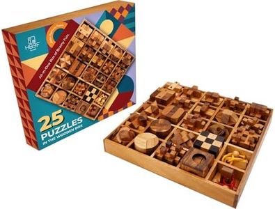 BSIRI 25 Puzzle in Wooden Box