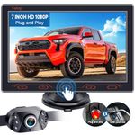 7-Inch Backup Camera for Car, Truck, SUV - HD 1080P Rear View System, IP69K Waterproof, Night Vision, 150° Wide Angle, Easy Installation by Yakry