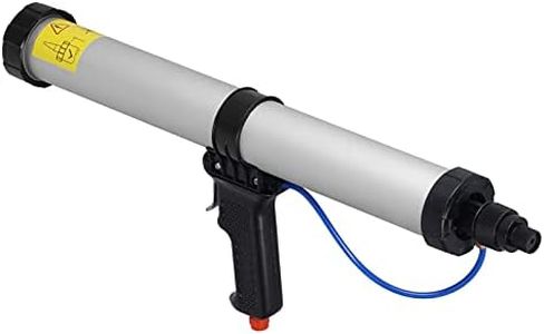Pneumatic Air Caulking Gun, 20 oz/600 ml, Pneumatic Caulking Gun with Air Flow Regulator, Heavy Duty Pneumatic Applicator, Air Power Caulk Gun for Caulking, Filling, Sealing, Home and Office Use