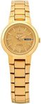 Seiko 5#SYME46K1 Women's Gold Tone 