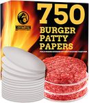 MOUNTAIN GRILLERS Hamburger Patty Paper - 11cm Wax Papers for Separation & Easy Release of Pressed Patties - Be Grill-Ready with 750 Burger Paper Sheets - Non-Stick Wax Discs for Burger Patty Press