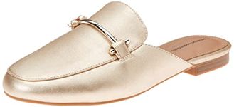 Amazon Essentials Women's Buckle Mule, Gold, 5 UK