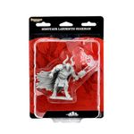 Pathfinder Deep Cuts Unpainted Miniatures: Wave 12: Minotaur Labyrinth Guardian – Unpainted/Primed Pathfinder Miniature by WizKids - Tabletop RPG Games TTRPG (WZK90094)