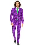 OppoSuits – The Joker™ – Licensed Superhero Halloween Costumes for Men – Full Suit: Jacket, Pants and Tie - US 36