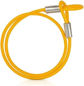 Vascer 6FT (1/2") Commercial Heavy Duty Braided Galvanized Steel Anti-Theft Security Cable with Looped Ends. for Construction Tools, Trailers, Motorcycle, Ladder, Mower, Gate, Patio Outdoor Equipment