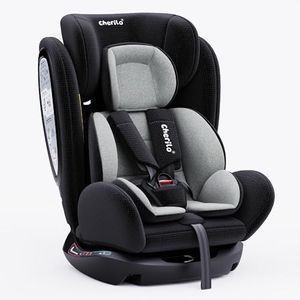 Cherilo Convertible Baby Car Seat, ECE R44/04 Safety Certified Car Seat for Kids of 0 to 12 Years Age (0-36 kg) with 4 Recline Positions, Adjustable headrest, (Black and Grey)