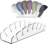 Boloyo Acrylic Semicircular Baseball Hat Display Stand , Clear Half Round Caps Display Holder Organizer , No Install Acrylic Hat Storage Rack for Bedroom, Closet, Dresser (Clear, 1PC)