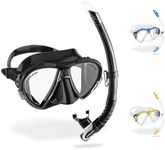 Cressi Matrix and Gamma Combo Diving Snorkelling Set - Black