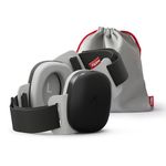 Alpine Muffy Baby Earmuffs - Improved Ear Protection for Babies and Toddlers - CE & ANSI Certified - Noise Cancelling, Safe Hearing Protector - Ideal for Travel, Approved by Babies - Black
