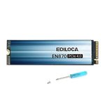 Ediloca EN870 SSD 4TB PCIe Gen4, NVMe M.2 2280, Up to 7450MB/s, Internal Solid State Drive, Dynamic SLC Cache, Compatible with PS5 and PC