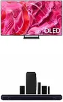 SAMSUNG 83-Inch Class OLED 4K S90C Series Quantum HDR, Dolby Atmos (QN83S90C, 2023 Model) w HW-Q910C 9.1.2ch Soundbar w/Wireless Dolby Audio, Rear Speaker Included (Newest Model)