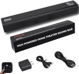 Pyle 2-Channel Tabletop Soundbar Digital Speaker System - Digital Amplifier with DSP Streaming Tabletop Stand Mount TV Digital System with AUX/Optical In/USB In/HDMI (ARC), LED Display