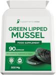 Green Lipped Mussel Capsules For Dogs or Humans | 90 x 500mg | Joint and Ligament Pain Supplement | Arthritis Inflammation Relief | Omega 3 Fatty Acids, Selenium and Vitamin B12 | Quality Extract Powder