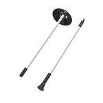 KINGTOP Golf Flagstick Mini, Practice Putting Green Flag Stick for Yard, Pole | Pin | Flagpole, Portable 2-Section Design, 3 Foot, 1-Pack, White