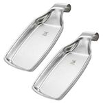 MSY BIGSUNNY Set of 2 Spoon Rests for Kitchen, Durable Brushed Stainless Steel 304, Oversized