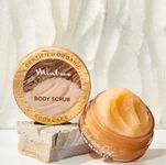 Mintree Oud Sugar Body Scrub with Ceramides and Collagen, Exfoliating Bathing Scrub for Tan Removal, Dead Skin and Ingrown Hair, Brightening Body Scrub for Men and Women | All Skin Types | 150g