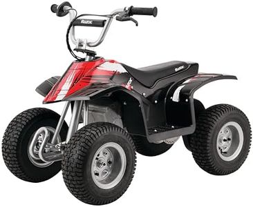 Dirt Quad – 24V Electric 4-Wheeler Ride-On for Kids 8+, Twist-Grip Variable-Speed Acceleration Control, Hand-Operated Disc Brake, 12" Knobby Air-Filled Tires