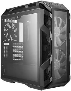 Cooler Master MasterCase H500M ARGB Airflow ATX Mid-Tower with Quad Tempered Glass Panels, Dual 200mm Customizable ARGB Lighting Fans, Type-C I/O Panel, and Vertical GPU Slots (MCM-H500M-IHNN-S00)