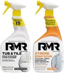RMR Bathroom Breakthrough Bundle – Tub & Tile Cleaner + Xtreme Soap Scum Remover, 2-Step Deep Clean System for Shower, Tub, Tile, Grout, & Glass Buildup, Stains, & Grime, 2–32 Oz Bottles