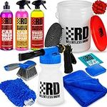 Relentless Drive Deluxe Car Wash Kit - Car Cleaning Kit with Car Wash Foam Gun & 5 Gallon Car Wash Bucket, Car Gifts for Men, Gifts for Car Guys, Complete Car Detailing Kit