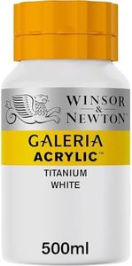 Winsor & Newton Galeria Acrylic Color Tube, 500ml, Titanium White