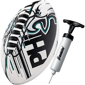 Franklin Sports NFL Philadelphia Eagles Football - Youth Mini Football - 8.5" Football- SPACELACE Easy Grip Texture- Perfect for Kids !