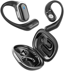 TRAUSI Open Ear Headphones, Bluetooth Ear Buds 5.3 Wireless Earbuds with LED Digital Display 50Hrs Playtime, Stereo Sound for Sports and Workouts