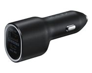 Samsung Original Car Charger Duo (40W, Black), USB