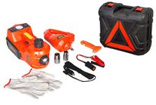 ‎Speedwell Expo 5 Electric Hydraulic Jack 5T with Wrench & Inflation Car Repair Tool Kit 4 in 1 Set, Orange