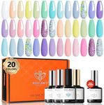 Modelones 24Pcs Pastel Gel Nail Pol